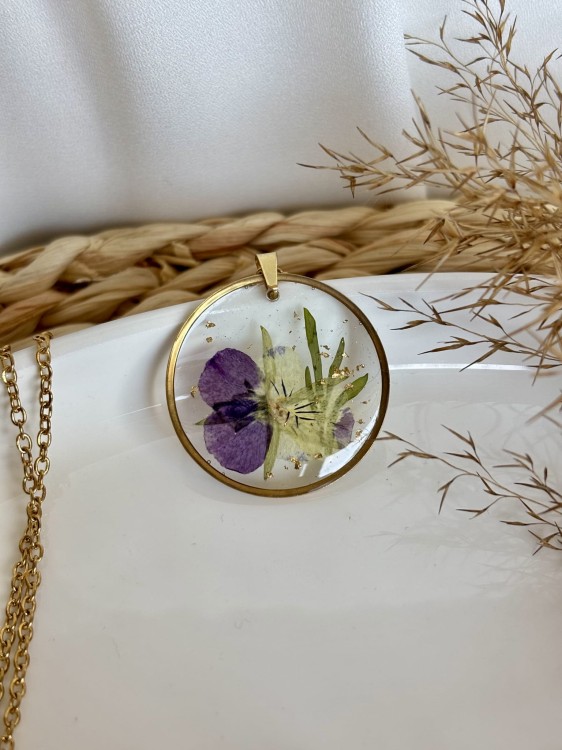 Naszyjnik - Bloom Viola