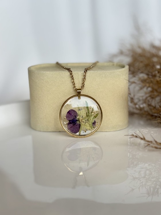 Naszyjnik - Bloom Viola
