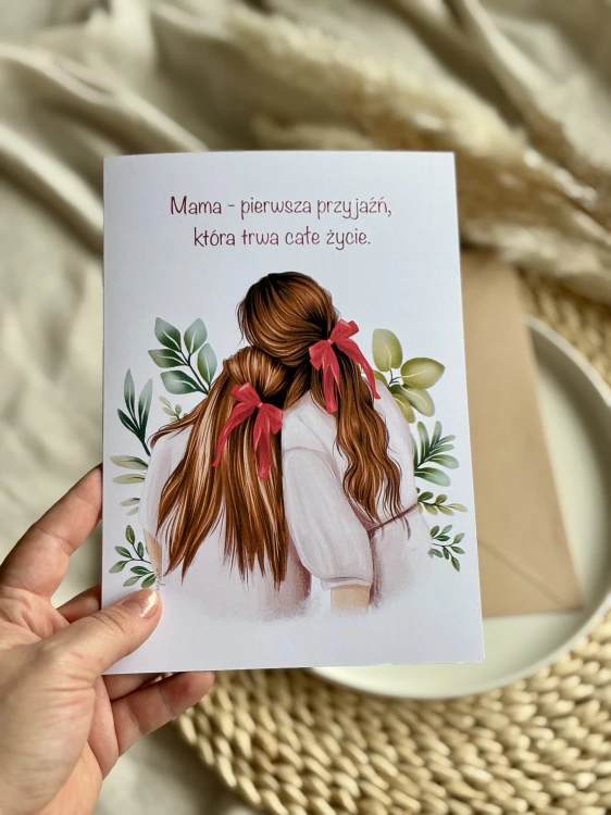 Kartka na Dzień Mamy - Pierwsza przyjaźń