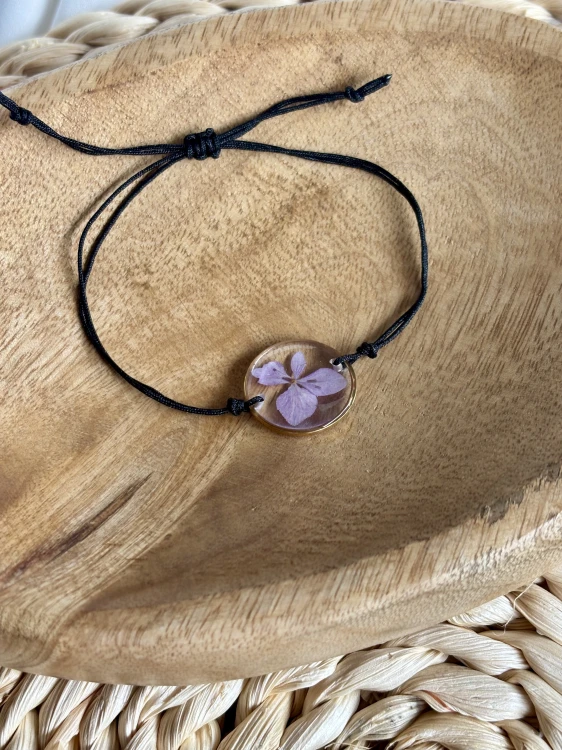 Bransoletka - BR01 – fioletowy kwiat