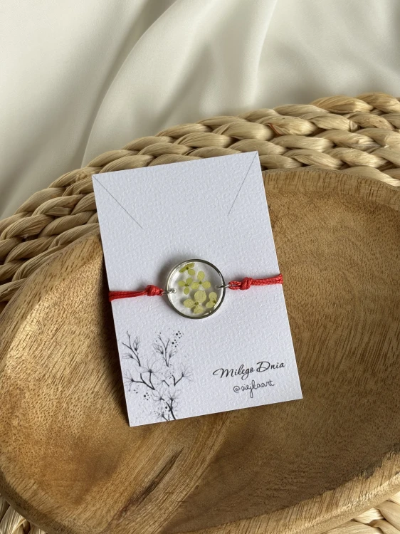 Bransoletka - BR08 - z hortensją